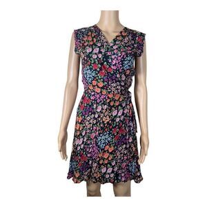 Yumi Kim Lexey Silk Wrap Mini Dress Floral